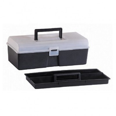 12 inch Plastic Storage Tool Box with Removable Parts  Plastic Tools Box With Steel Lock Hard plastic Rolling Waterproof Toolbox