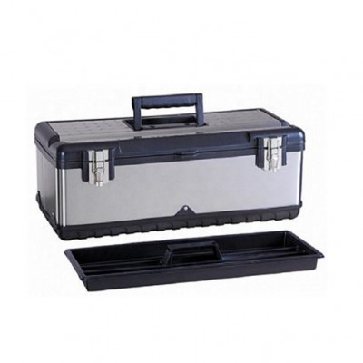 22.5 inch with Removable Part  Plastic Storage stainless steel Tools Box With Steel Lock Hard plastic Rolling Waterproof Toolbox